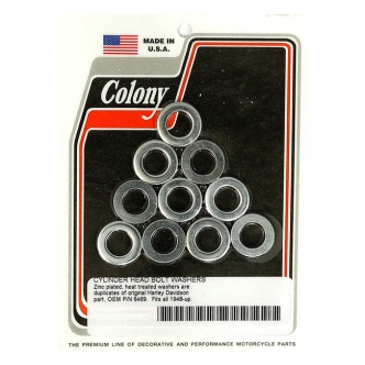Colony Head Bolt Washer Set For 7/16 Bolts in Zinc Finish For 1936-1984 OHV B.T. Models (ARM028929)