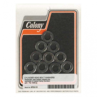 Colony Head Bolt Washer Set For 7/16 Bolts in Parkerized Finish For 1936-1984 OHV B.T. Models (ARM736989)