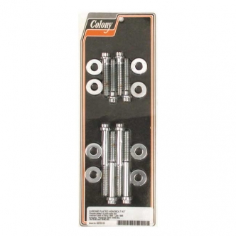 Colony Cylinder Head Bolt Kit 12 Point Domed Head, External Thread in Chrome Finish For Early 1984 - Late 1985 B.T. Models (ARM895989)