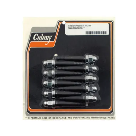 Colony Head Bolt Kit Acorn Style For 1940-1947 Knucklehead Models (7157-20)