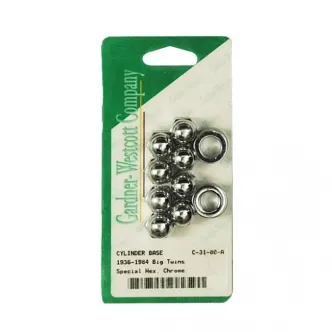 Gardner Westcott Cylinder Base Nut Kit, Acorn For 1936-1984 B.T. Models (ARM100729)