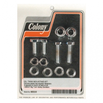 Colony Oil Tank Mount Kit in Chrome Finish For 1936-1957 B.T. Models (ARM329039)