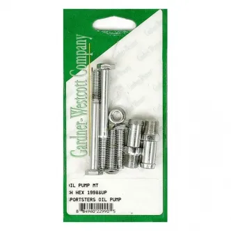 Gardner Westcott Oil Pump Mount Kit Hex Bolts in Chrome Finish For 1998-2017 XL (Excluding 2008-2012 XR1200) Models (ARM097779)