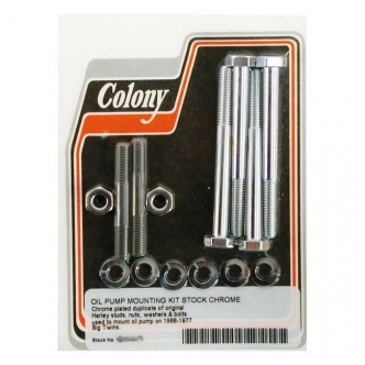Colony Oil Pump Mount Kit OEM Style, Hex in Chrome Finish For 1968-1978 B.T. Models (ARM094315)