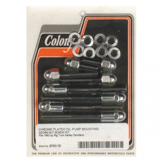 Colony Oil Pump Mount Kit Acorn in Chrome Finish For 1992-1999 B.T. (Excluding TC) Models (ARM080989)