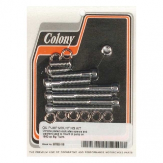 Colony Oil Pump Mount Kit Allen in Chrome Finish For 1992-1999 B.T. (Excluding TC) Models (ARM780989)