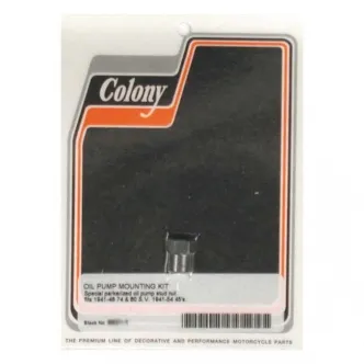 Colony Oil Pump Nut, Early Style Long Shoulder Nut, 1/4-24 Thread in Parkerized Finish For 1941-1948 SV B.T., 1941-1954 45 Inch SV Models (ARM601989)