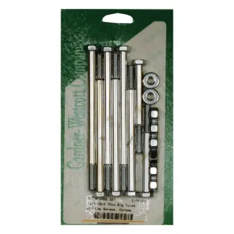 Gardner Westcott Crankcase Bolt Kit, Hex in Chrome Finish For 1979-1995 B.T. Models (ARM133315)