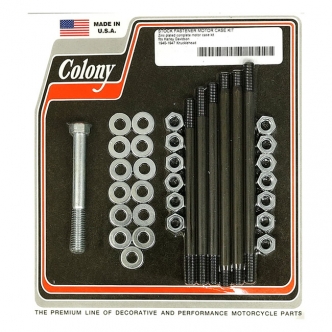 Colony Crankcase Bolt Kit Hex in Zinc Finish For 1940-1947 Knuckle Models (ARM827929)
