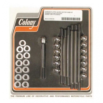 Colony Crankcase Bolt Kit in Chrome Acorn Finish For 1940-1947 Knuckle Models (ARM152989)