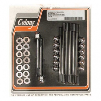 Colony Crankcase Bolt Kit in Chrome Acorn Finish For 1979-1995 B.T. Models (ARM262989)