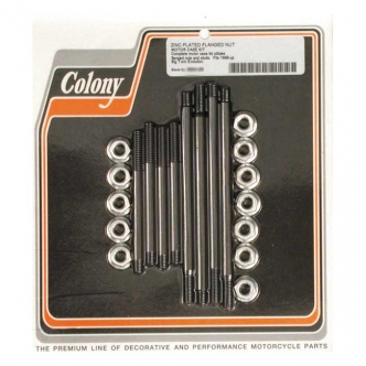 Colony Crankcase Bolt Kit Flanged Nut in Zinc Finish For 1996-1999 Evo B.T. Models (ARM462989)