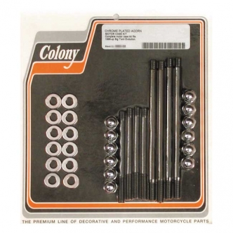 Colony Crankcase Bolt Kit in Chrome Acorn Finish For 1996-1999 Evo B.T. Models (ARM562989)