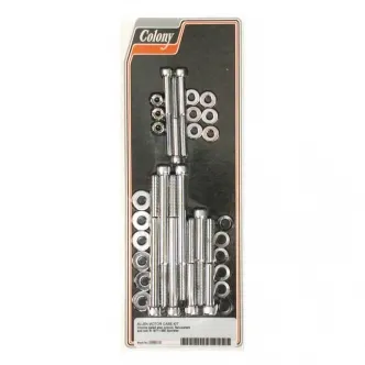 Colony Crankcase Bolt Kit in Chrome Allen Finish For 1977-1990 XL Models (ARM172989)