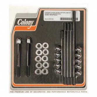 Colony Crankcase Bolt Kit in Chrome Acorn Finish For 1936-1939 74/80 Inch SV Models (ARM672989)