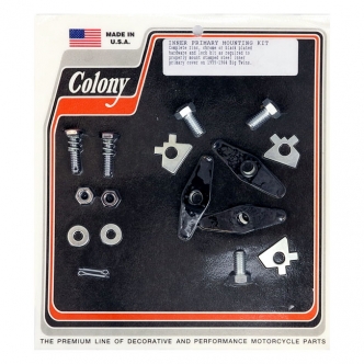 Colony Inner 'Tin Primary' mount Kit Zinc Plated; OEM Reproduction Hardware For 1955-1964 B.T. Models (ARM909929)