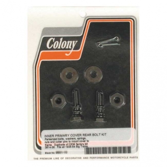 Colony Inner Primary Cover Rear Mount Kit in Parkerized Finish Reproduction, Mounts Rear Side of Inner Cover To Frame For 1936-1964 B.T. Models (ARM578989)