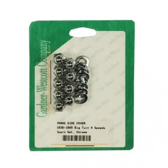 Gardner Westcott Transmission Side Cover, Acorn Nut Kit Deep Acorn, Extra Long To Clear Heavy-Duty Covers For 1936-1986 4-SP B.T. Models (ARM210729)