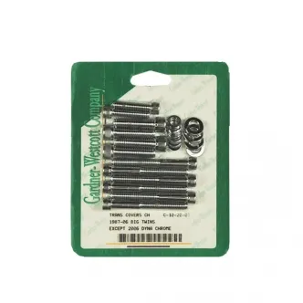 Gardner Westcott Transmission Side Cover Screw Kit, Allen in Chrome Finish For 1987-2006 B.T. (Excluding 2006 Dyna) Models (ARM217705)