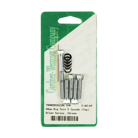Gardner Westcott Transmission Top Cover Screw Kit, Allen Without Speedo Sensor Screw For 1988-2006 Softail, 1988-1998 FLT Models (C-80-69)