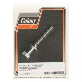 Colony Transmission Adjuster Bolt in Chrome Finish For 1929-1973 All 45 Inch SV Models (ARM217989)