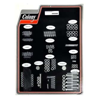 Colony Motor Screw Set OEM Style in Zinc Finish For 1948-1957 PAN Models (8302-Z)
