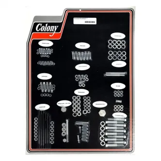 Colony Motor Screw Set OEM Style in Zinc Finish For 1958-1965 PAN Models (8303-Z)