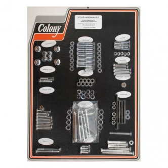 Colony Motor Screw Set OEM Style in Chrome Finish For 1974-1976 XL Models (ARM085989)