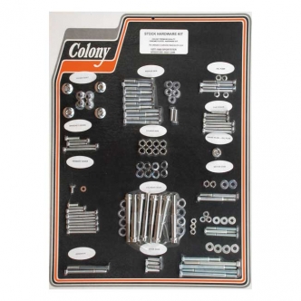 Colony Motor Screw Set OEM Style in Chrome Finish For 1977-1980 XL Models (ARM285989)