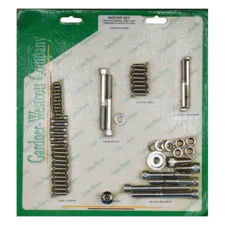 Gardner Westcott Motor Screw Set Allen For 1936-1947 Knuckle Models (C-74-95)