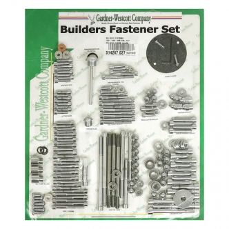 Gardner Westcott Builders Fastener Set in Polished Allen Finish For 1991-1995 FXR, FLT Models (ARM762415)