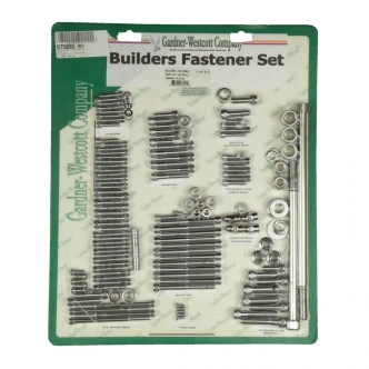 Gardner Westcott Builders Fasteners Set in Chrome Allen Finish For 2007-2017 Softail (Excluding Rocker; 2016-2017 FLSS, FLSTFBS) Models (ARM588579)