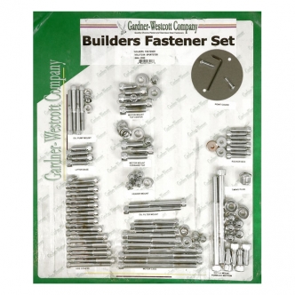 Gardner Westcott Builders Fastener Set in Chrome Allen Finish For 1986-1990 XL Models (ARM552779)