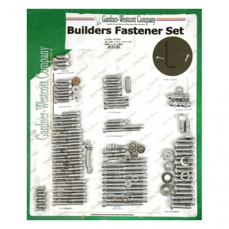 Gardner Westcott Builders Fastener Set in Chrome Allen Finish For 2004-2022 XL Models (ARM352779)