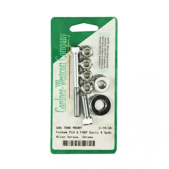 Gardner Westcott Gas Tank mount Kit in Chrome Finish Allen For 1937-1984 FL Fat Bob Models (ARM031205)