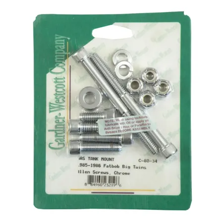 Gardner Westcott Gas Tank Mount Kit, Allen For 1985-1986 B.T. With Fat Bob Tanks Models (C-80-34)