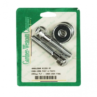 Gardner Westcott Riser Bolt Kit 1/2-13 x 2-1/2 Inch Allen in Chrome Finish For 1986-1996 FXST (Excluding FXSTS), 1995-2005 FLST, 1993-2000 FLT, 1980-1983 FXWG Models (ARM822319)