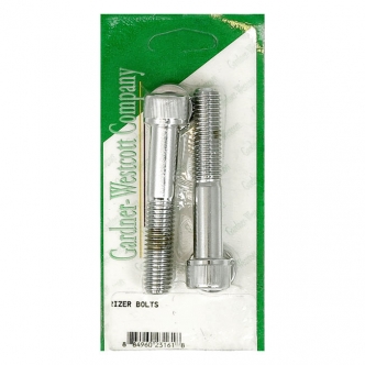 Gardner Westcott Riser Bolt Kit in Chrome Finish Allen Heads With Cup Washers For 1974-1985 XL Models (ARM173779)