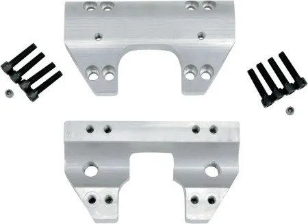 LA Choppers Clamp Set in Raw Finish For 1994-2013 FLHR Models With 32mm (1 1/4 Inch) Diameter Handlebars (LA-7420-00)