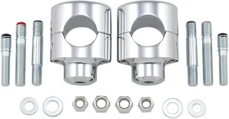 Drag Specialties Riser Big Buffalo 1 1/2 Inch Straight in Chrome Finish For 1 1/2 Inch Diameter Handlebars (0602-0465)