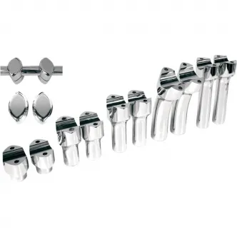 Drag Specialties Riser Big Buffalo 1 1/2 Inch Straight in Chrome Finish For 1 1/2 Inch Diameter Handlebars (0602-0465)