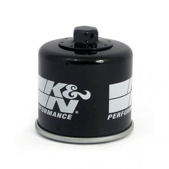 K&N Spin On Oil Filter In Black Finish With Top Nut For Harley Davidson Street XG Models (ARM786909)