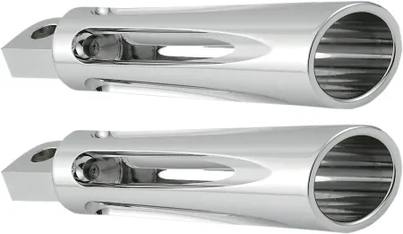 Arlen Ness Deep Cut Footpegs in Chrome Finish For All Harley Davidson With Male Mount (06-470)