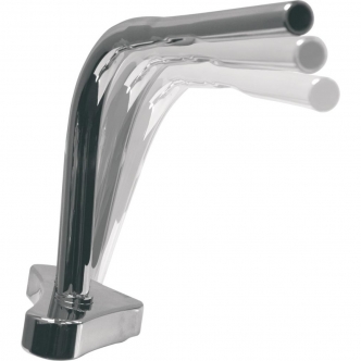 LA Choppers 5 Degree-Triple Tree Riser Angle Adapters in Chrome Finish For Most 1984-2017 FXD/FXST/FLST And 1986-2003 XL Models (Except 2000-2007 FXSTD, 2008-2012 FXDB) (LA-7400-00)