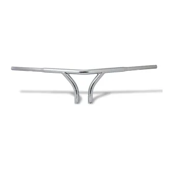 Highway Hawk V-Bar Extreme 1-1/4 Inch Diameter Handlebars in Chrome Finish For 1982-2022 Harley Davidson Models (55-5037)