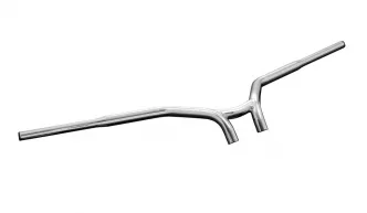 Highway Hawk Raging Bull 1-1/4 Inch Diameter Handlebars in Chrome Finish For 1982-2022 Harley Davidson Models (55-5097)