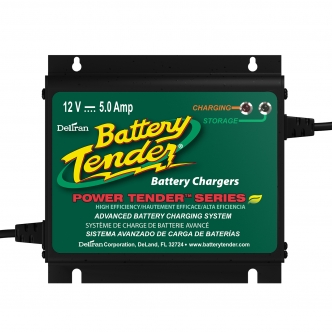 Deltran Battery Tender Water Resistant Power Tender Plus 12V, 5 Amp With EU Wall Plug (022-0157-2)