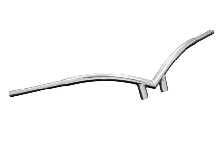 Highway Hawk Banana Handlebar 1-1/4 Inch Diameter in Chrome Finish For 1982-2022 Harley Davidson Models (55-5317)