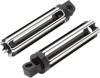 Arlen Ness 10-Gauge Footpegs In Black Finish (06-114)