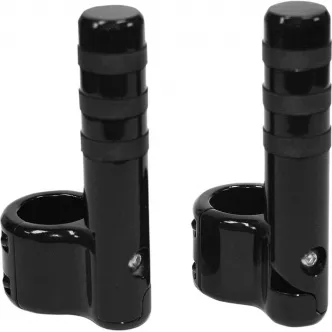 Lindby Peg Kit Clamp-On Wide Band Linbar Aluminium in Black Finish (BL715)